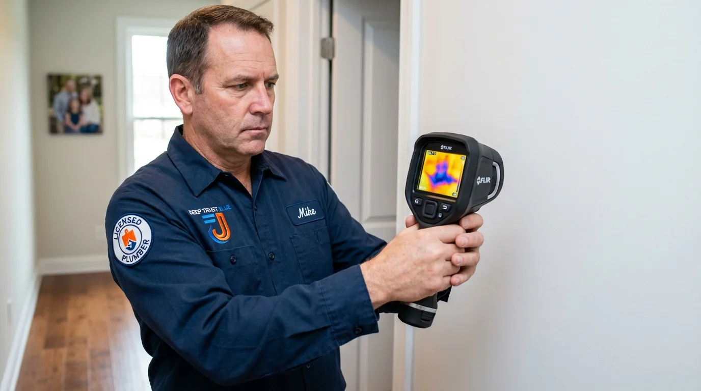 Thermal imaging leak detection by Johns Plumbing LLC in Willow Grove